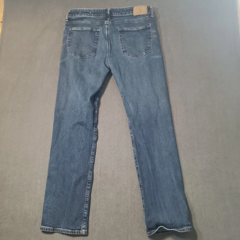 American Eagle Original Straight Jeans Mens 32x32 Blue AirFlex+ Denim
